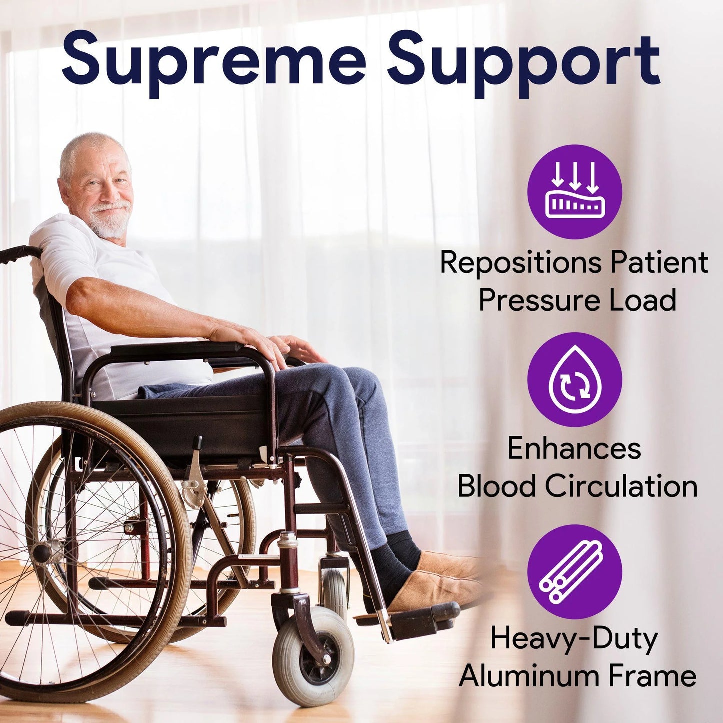 Elevating Wheelchair Leg Rest - Foot and Calf Support