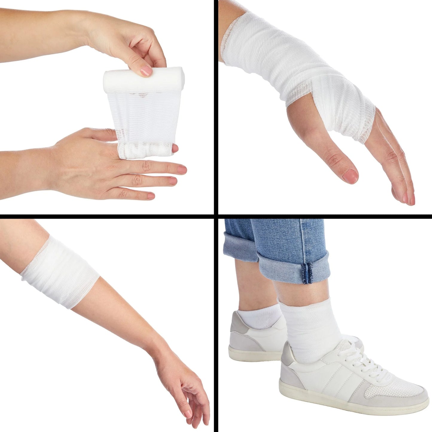 48 Pack 4 Inch Gauze Bandage Roll, Rolled Gauze Wrap (2.6 Yards)