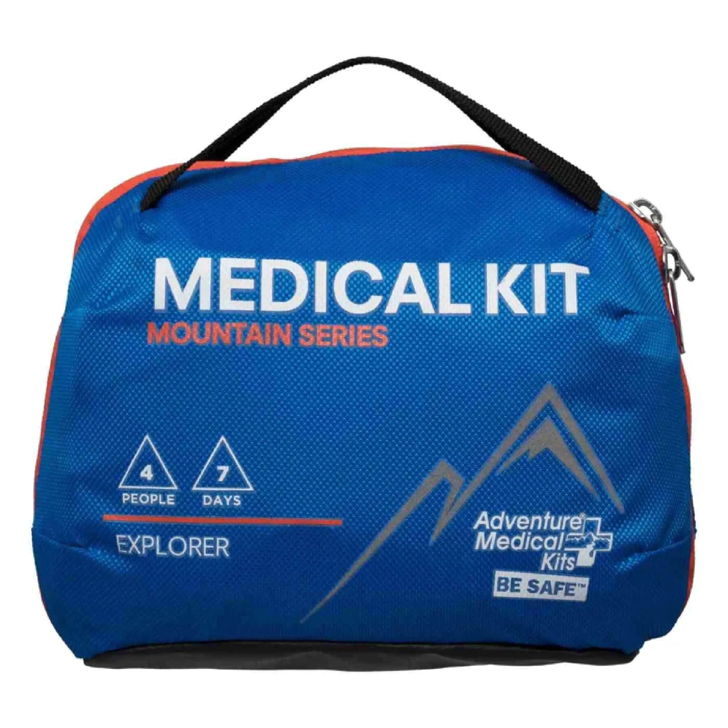 Adventure Medical Kits Mountain Series Medical Kit - Explorer - Emergency Medical First Aid Kit - For 4 People for 7 Days - Comes with a Trauma Pad Medicine Guide Book & More