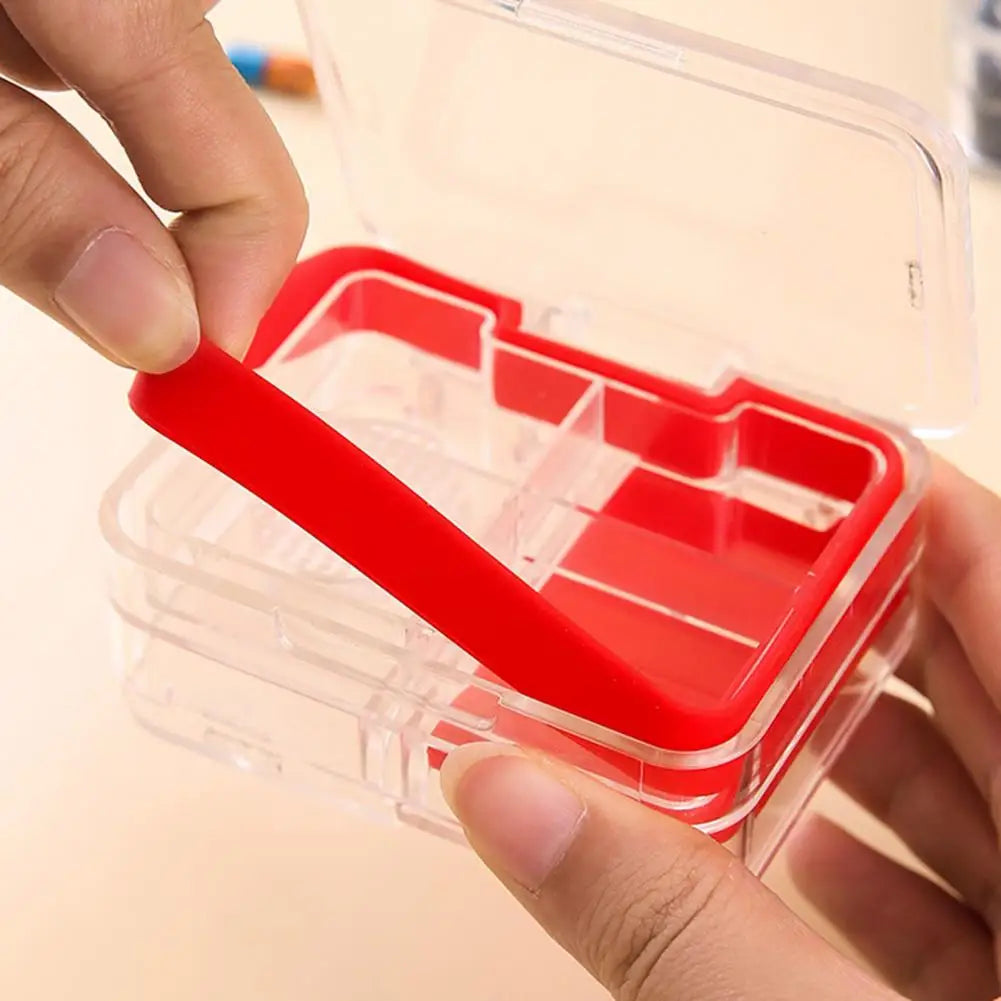 Compact Pill Crusher Transparent Pill Storage Box with Cutter Grinder Brush Food Grade Moisture-proof Medicine for Outdoor