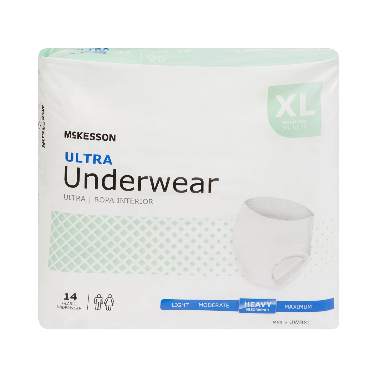 Ultra Underwear, Incontinence, Heavy Absorbency, XL, 14 Ct