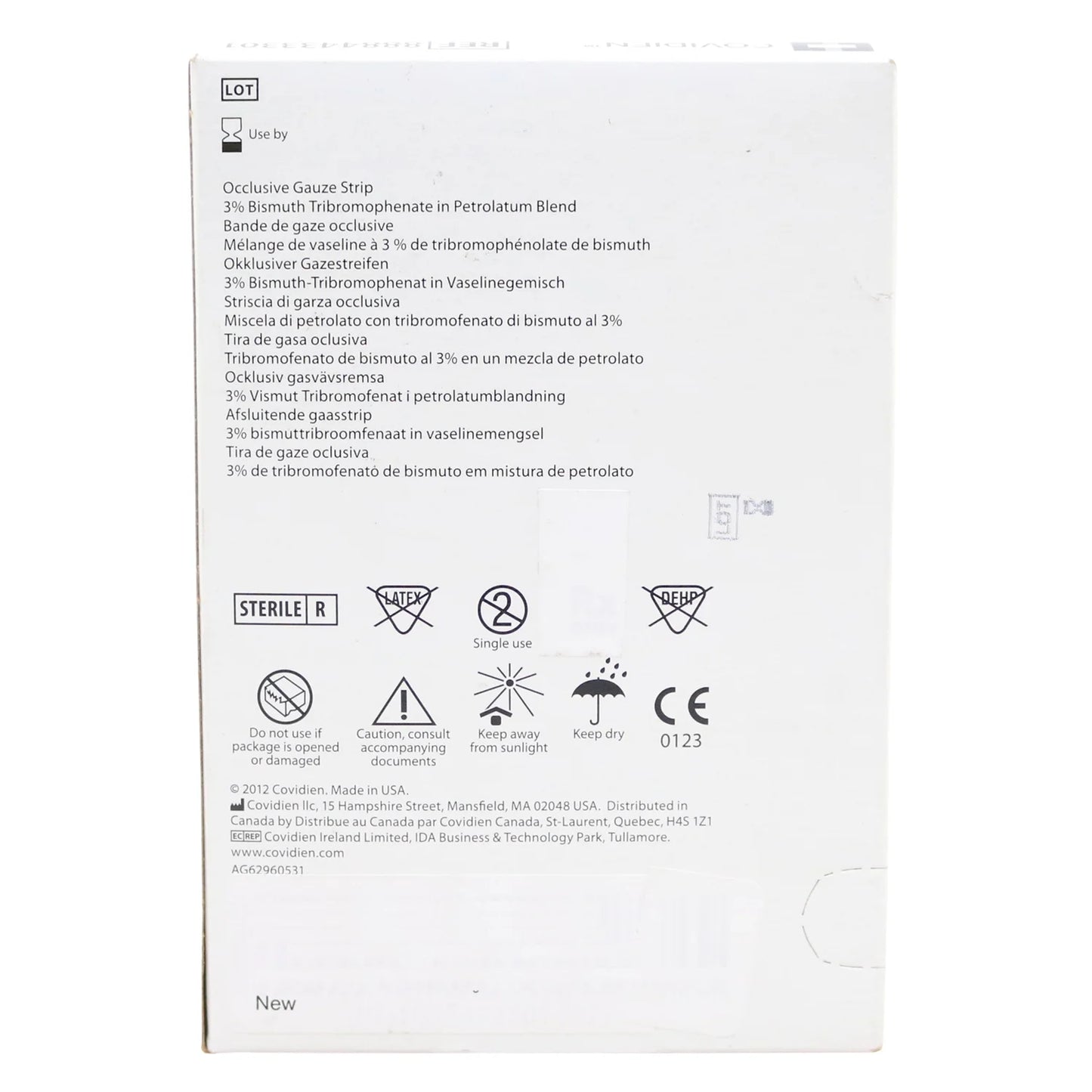 Occlusive Petrolatum Gauze 1" X 8" Strip