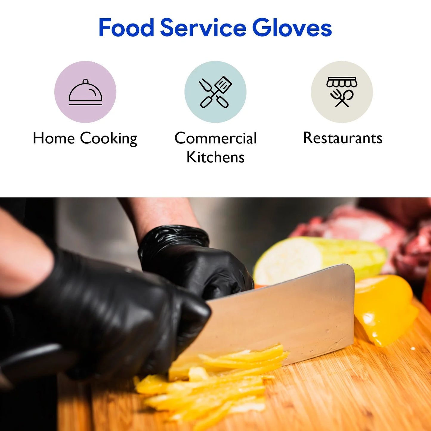Disposable Black Nitrile Gloves 200 Count - Heavy Duty 4Mil, Powder Free, Rubber Latex Free, Medical Exam Grade