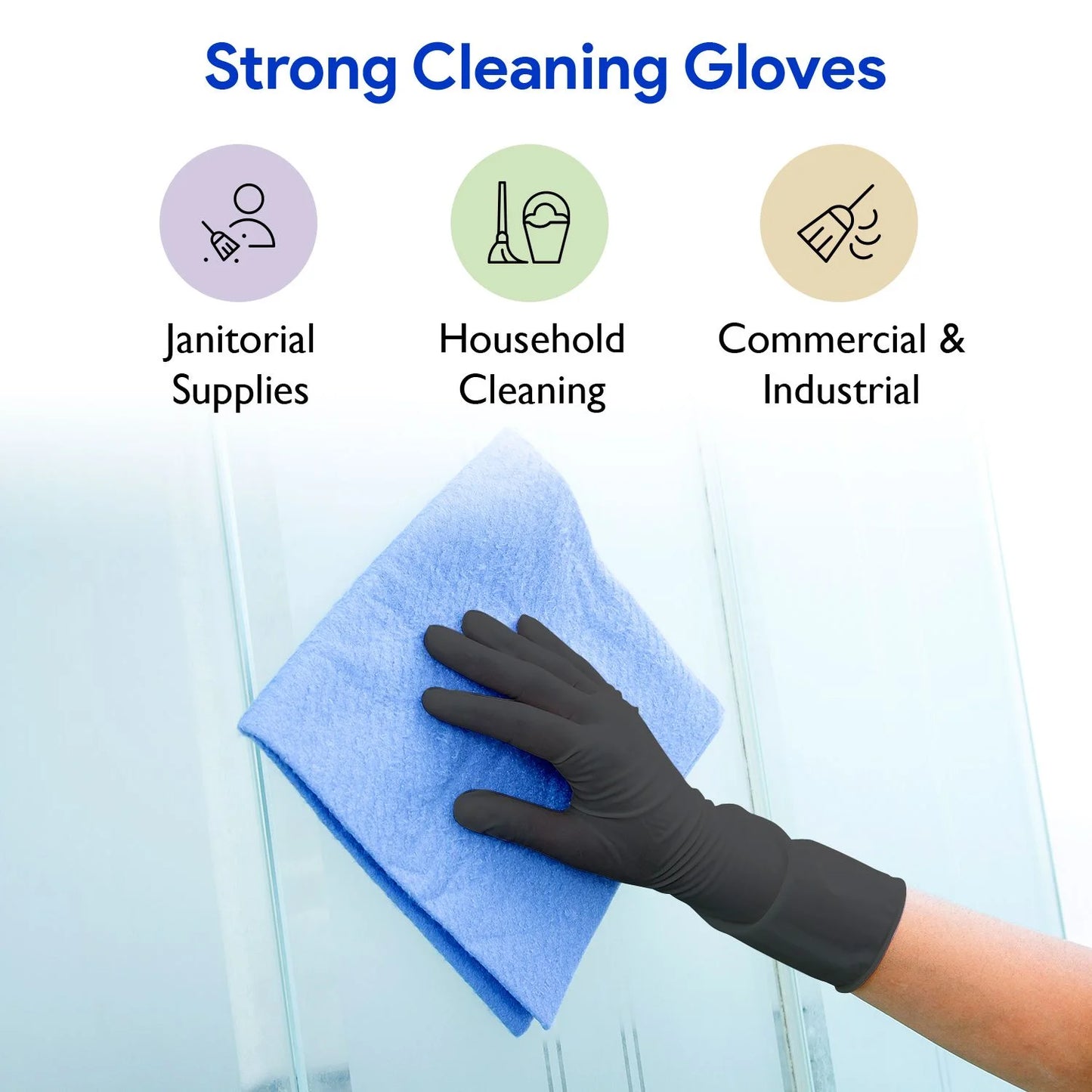 Disposable Black Nitrile Gloves 200 Count - Heavy Duty 4Mil, Powder Free, Rubber Latex Free, Medical Exam Grade