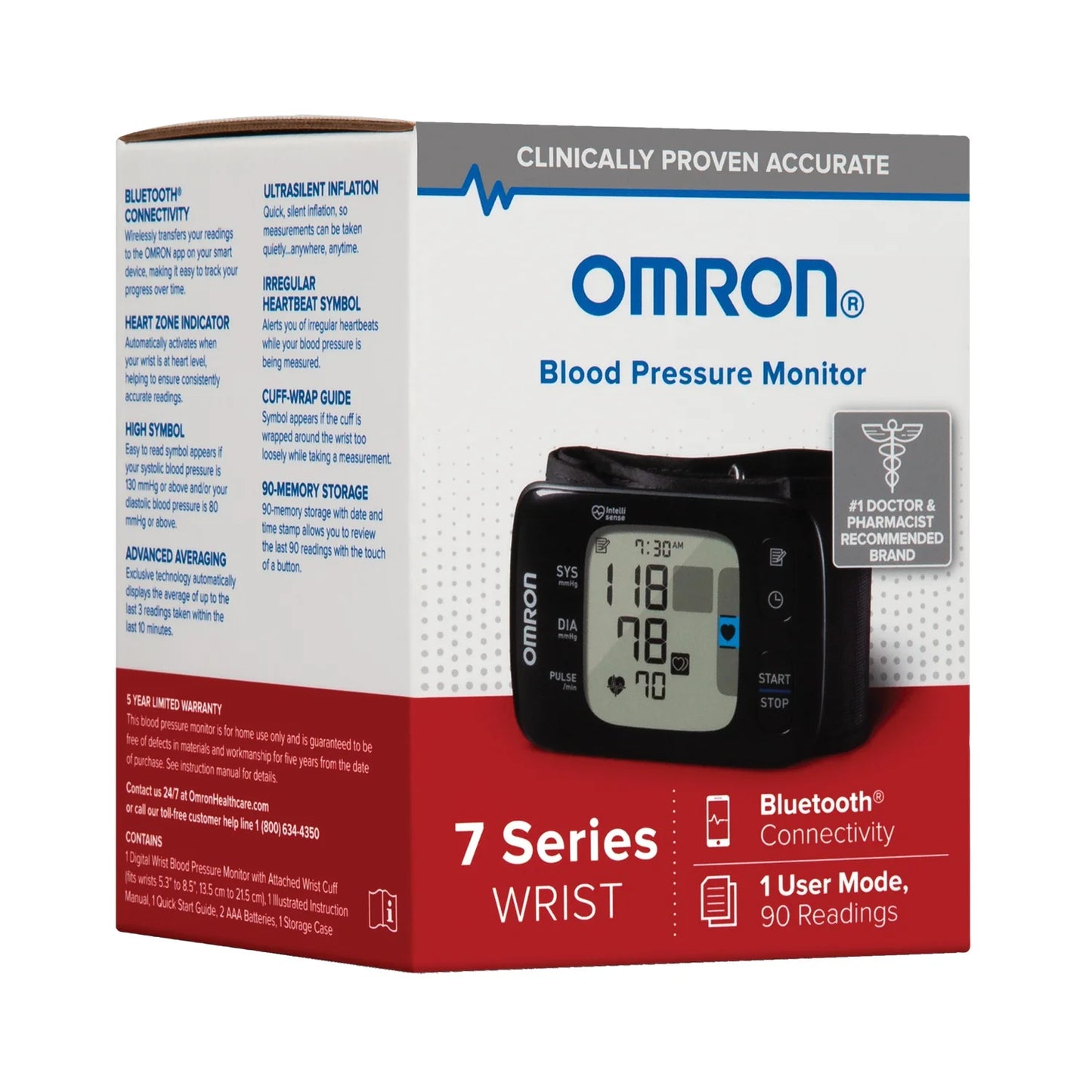 7 Series Wireless Wrist Blood Pressure Monitor