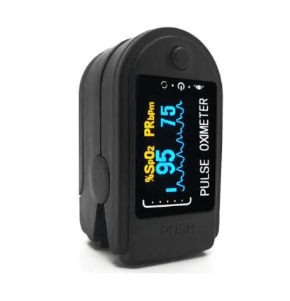 Pulse Oximeter Fingertip Device for Blood Oxygen Monitoring