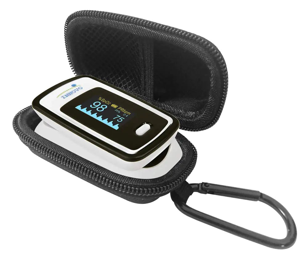 DailyU Travel Case for Innovo Deluxe iP900AP Fingertip Pulse Oximeter (CASE ONLY) Black
