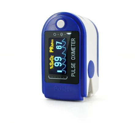 Pulse Oximeter Fingertip Device for Blood Oxygen Monitoring