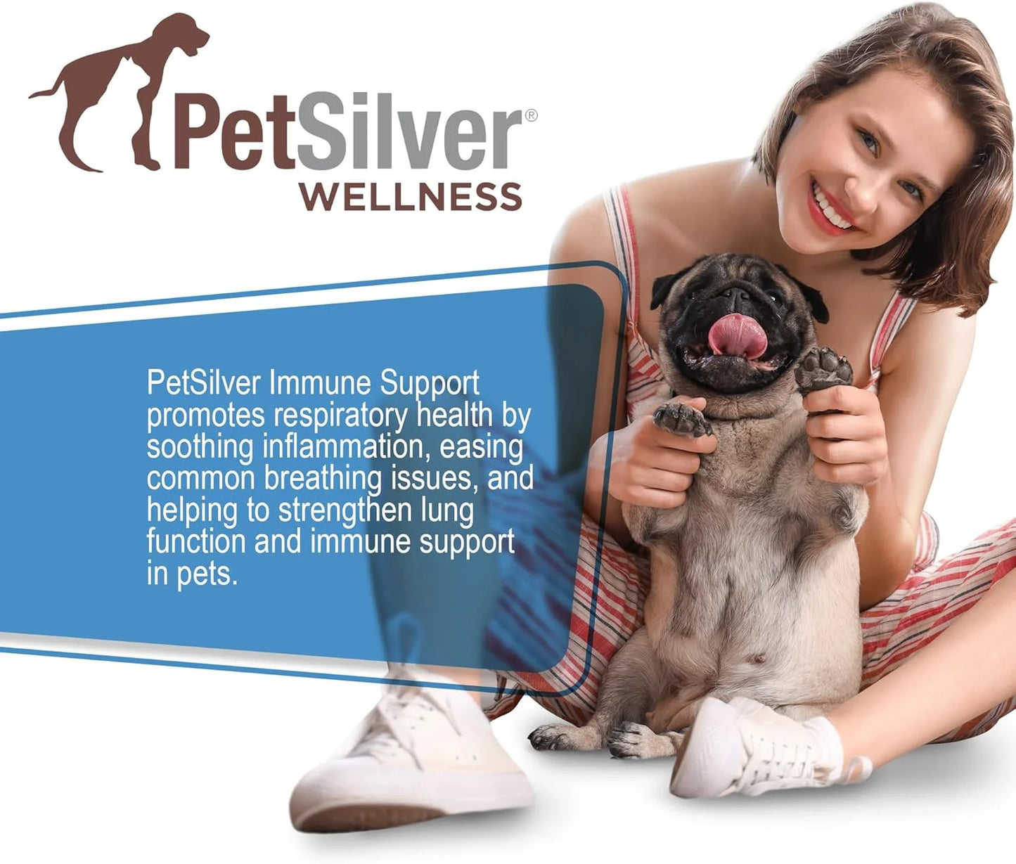 Respiratory Solution with Chelated Silver for Cats and Dogs, Gentle Allergen Free Formula, Use with Nebulizer or Syringe, Fragrance and Flavor Free, 16 Oz.
