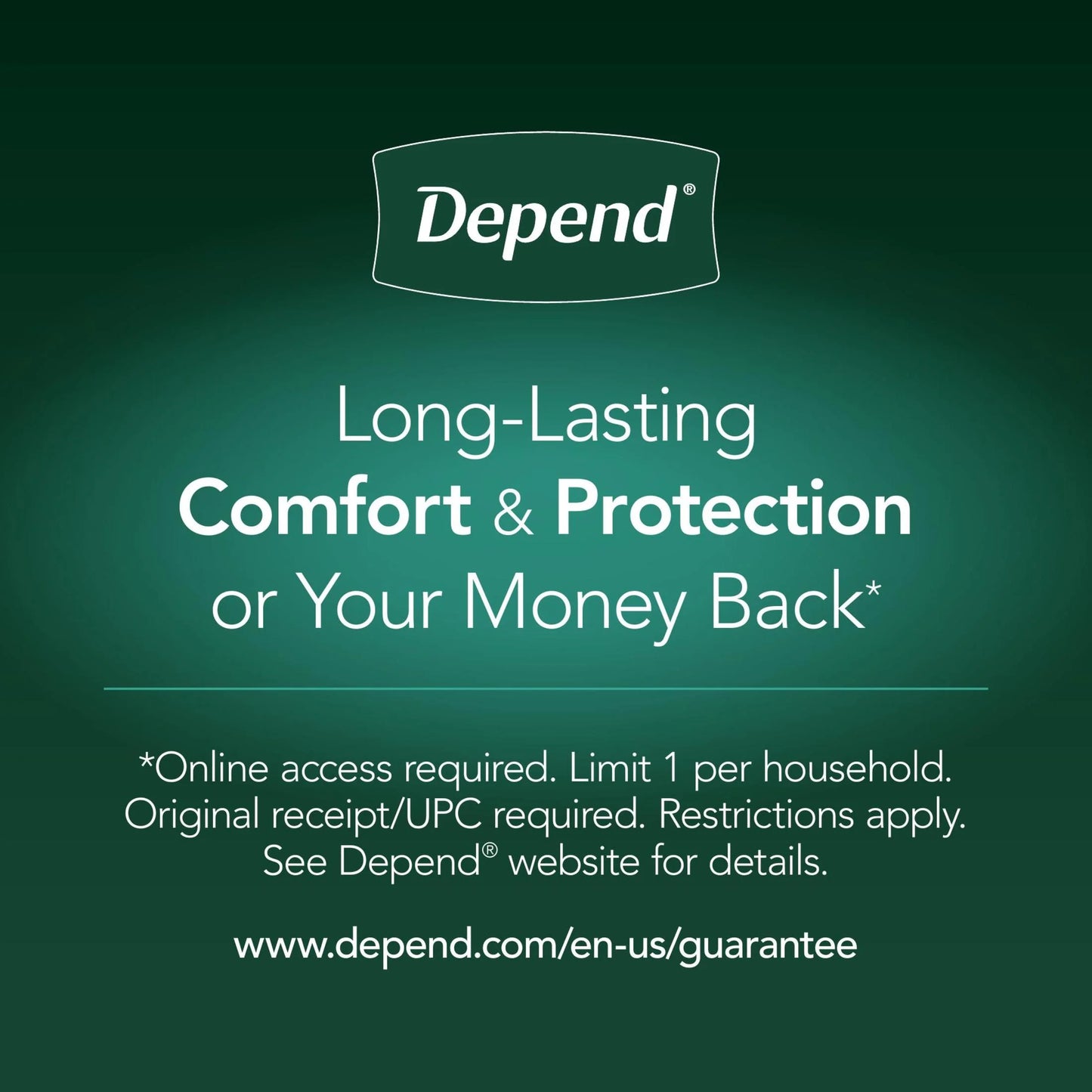Night Defense Incontinence Underwear for Women, Adult Diapers, L, 22 Count