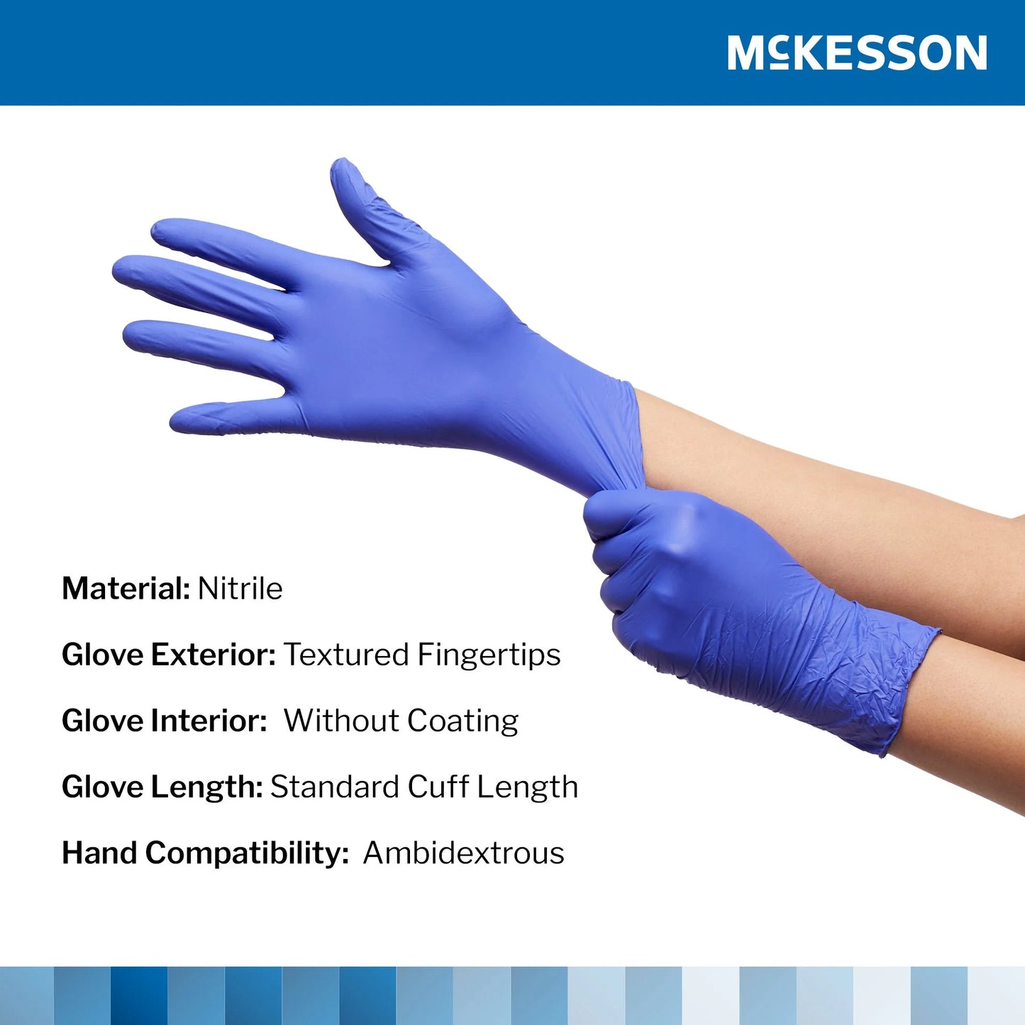 Confiderm 3.0 Disposable Nitrile Exam Glove Standard Cuff Length LARGE 14-6N36 250 per Box