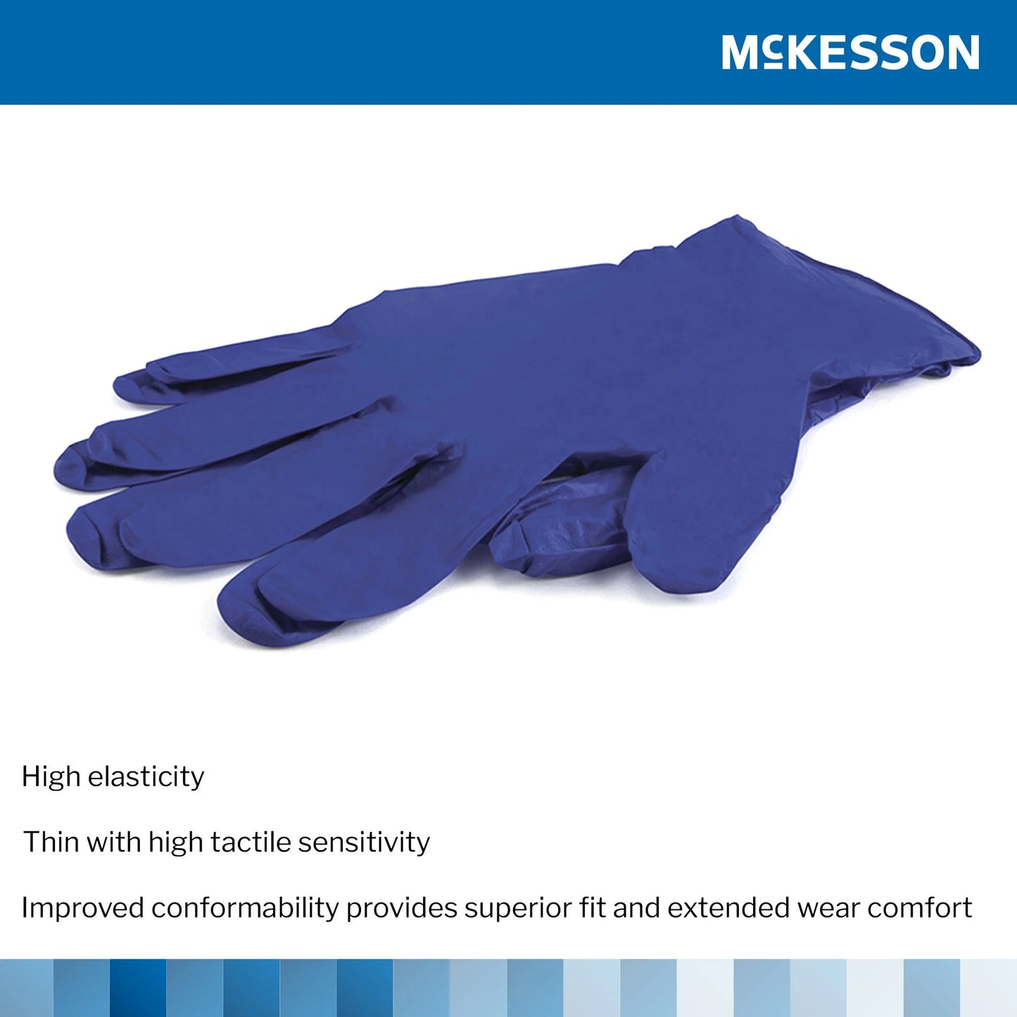 Confiderm 3.0 Nitrile Exam Gloves, Blue Medical Gloves - Size Large, 100 Count, 10 Boxes, 1000 Total