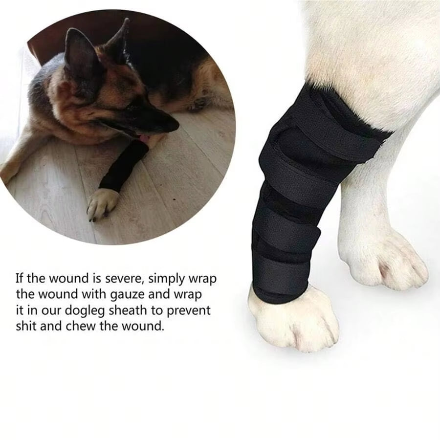 1Pc Prevent Chew Licking Hock Joint Arm Support Hold Bandages Sleeve Dog Leg Brace for Pet Knee Sprains Recovery Protection