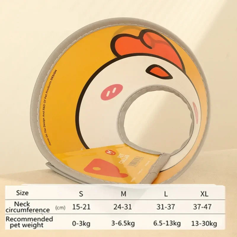 Cute Cat Anti-bite Collar Pet Medical Recovery Collars Cartoon Cat Protection Cover Elizabethan Collar Circle for Pet Supplies