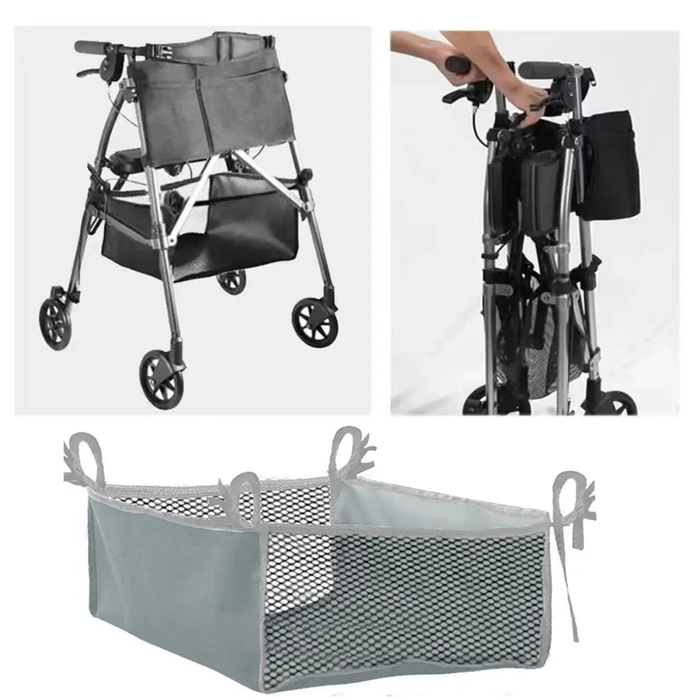 Hanging Under Wheelchair Storage Bag Folding Portable Stroller Storage Basket Base Storage Mesh Under Table Storage Net Picnic