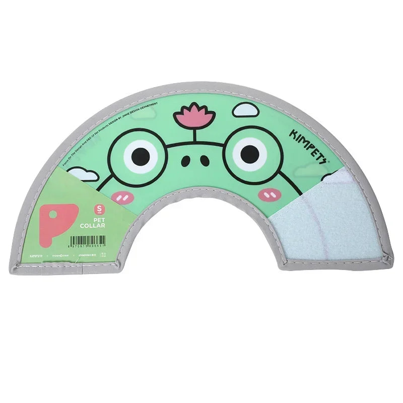 Cute Cat Anti-bite Collar Pet Medical Recovery Collars Cartoon Cat Protection Cover Elizabethan Collar Circle for Pet Supplies