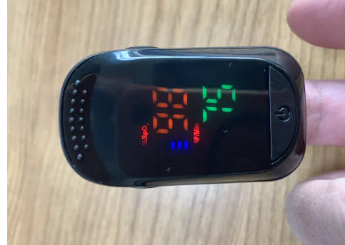 Pulse Oximeter Fingertip Device for Blood Oxygen Monitoring