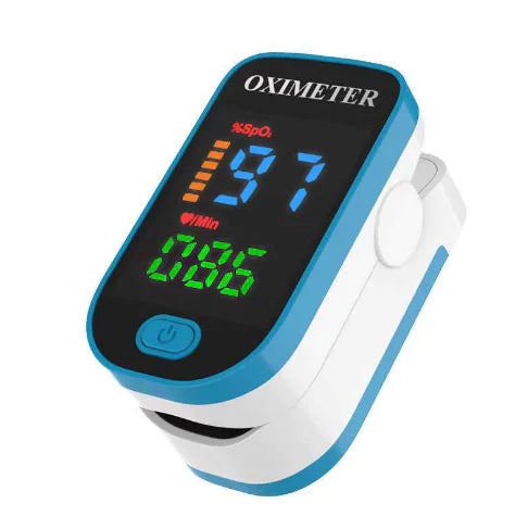 Pulse Oximeter Fingertip Device for Blood Oxygen Monitoring