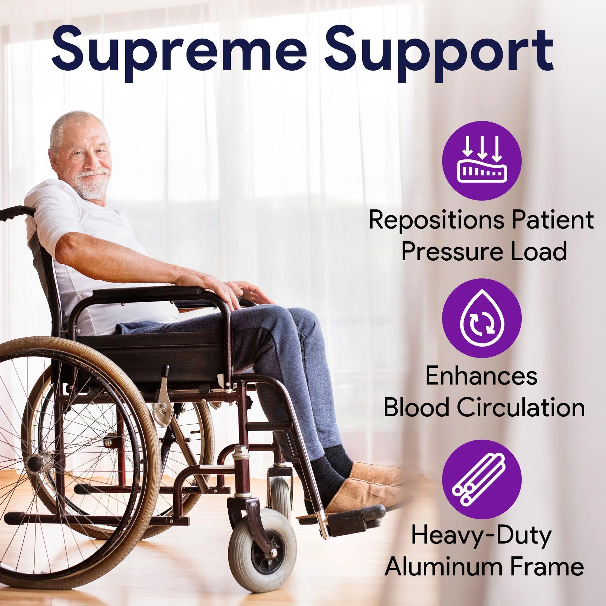 Elevating Wheelchair Leg Rest - Foot and Calf Support