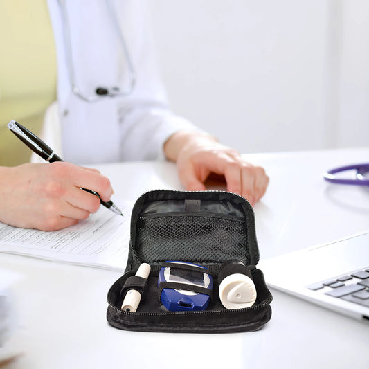 Blood Carrier Glucose Case ganizer Travel Case Portable Cover Glucose Supplies Medical Supply Bag Kit Bag Pack