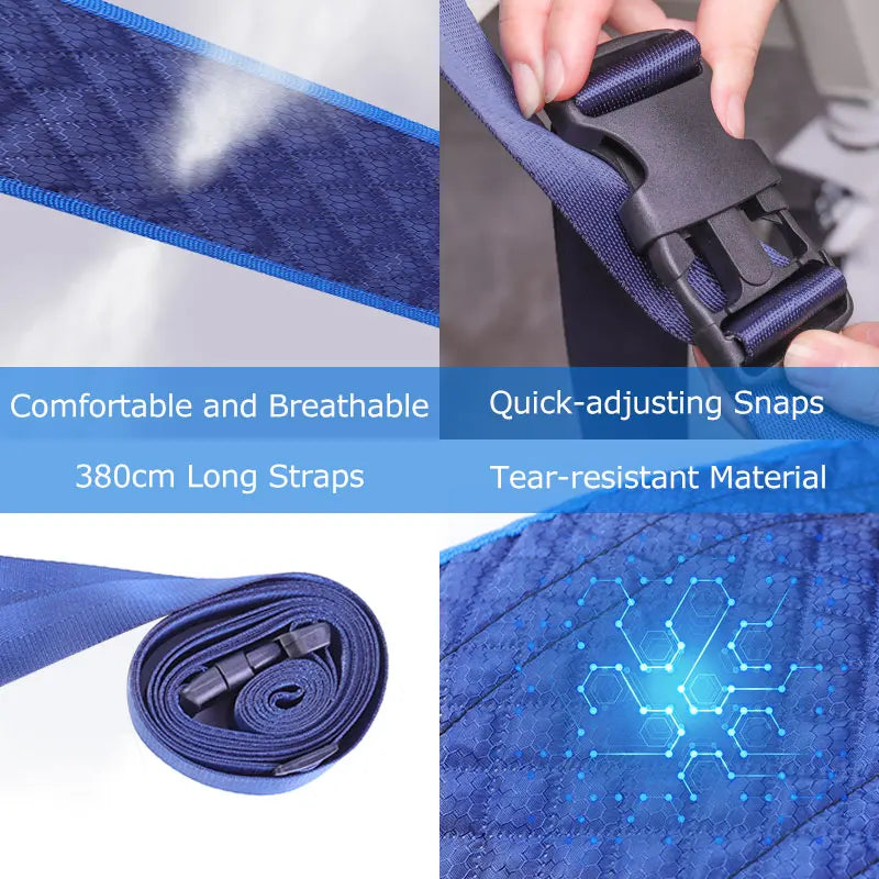 Lefeke Roll Belts Positioning Device Quick-release Wheelchair or Bed Safety Sling Elderly Care Harness
