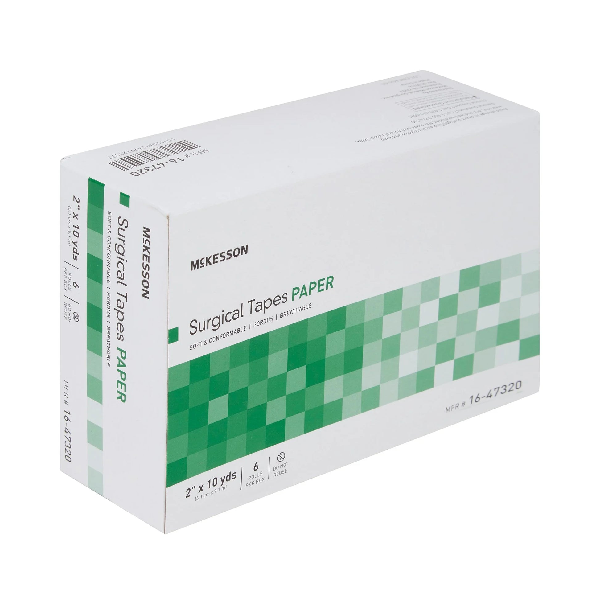 Surgical Tape, Non-Sterile Paper Medical Tape, 2 in X 10 Yd, 6 Ct