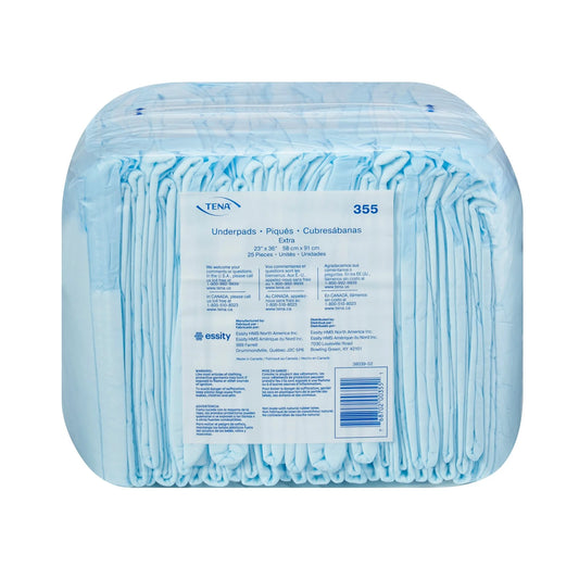 Extra Underpad, Incontinence, Disposable, Light Absorbency, 23 in X 36 In, 25 Ct