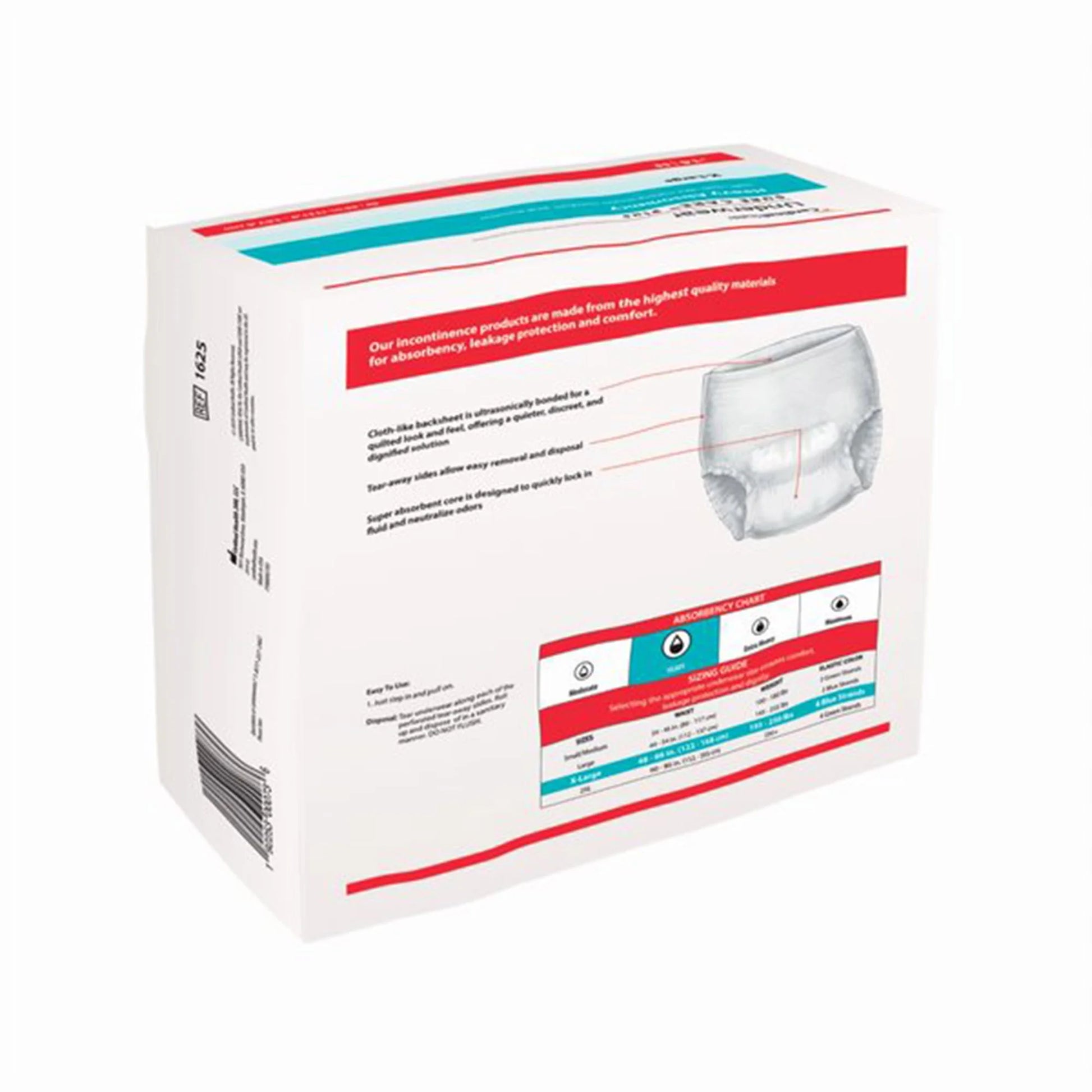 Health Incontinence Underwear, Disposable Adult Diaper - Heavy Absorbency, XL, 56 Ct
