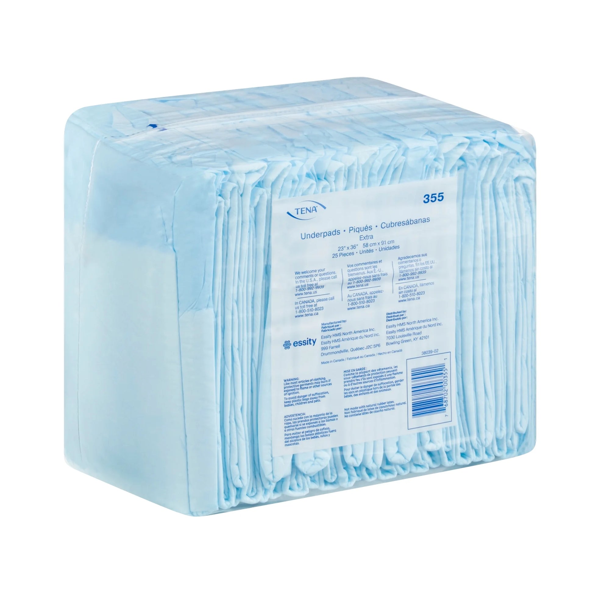 Extra Underpad, Incontinence, Disposable, Light Absorbency, 23 in X 36 In, 25 Ct