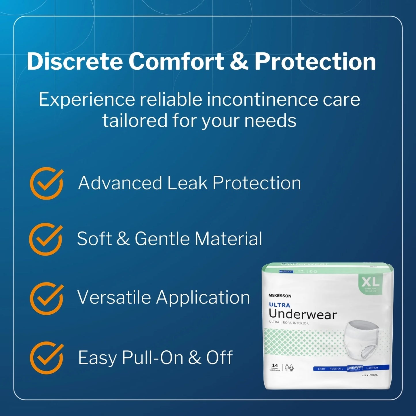Ultra Underwear, Incontinence, Heavy Absorbency, XL, 14 Ct