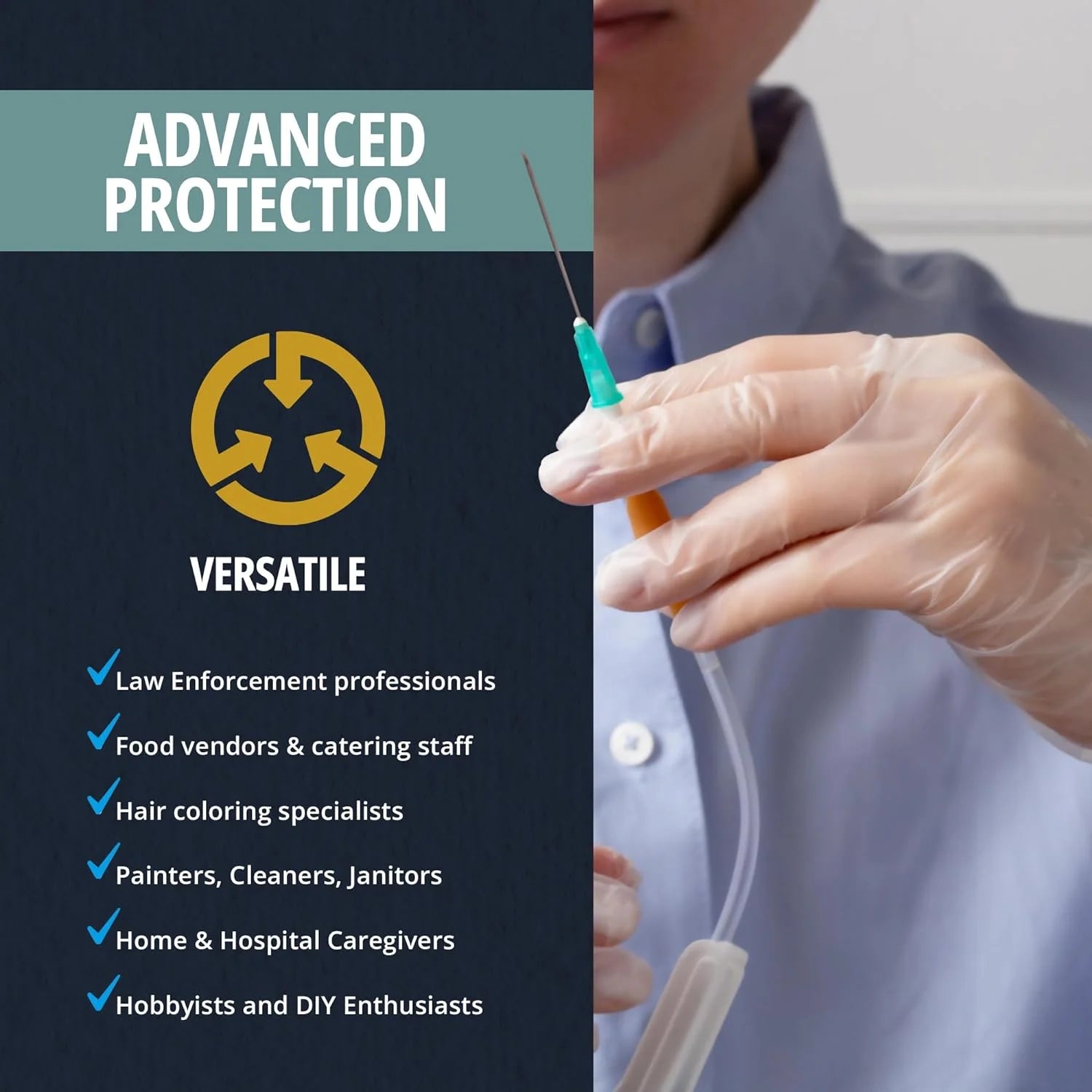 Vinyl Gloves Powder-Free Disposable Latex Free Gloves, Small 1000-Pack