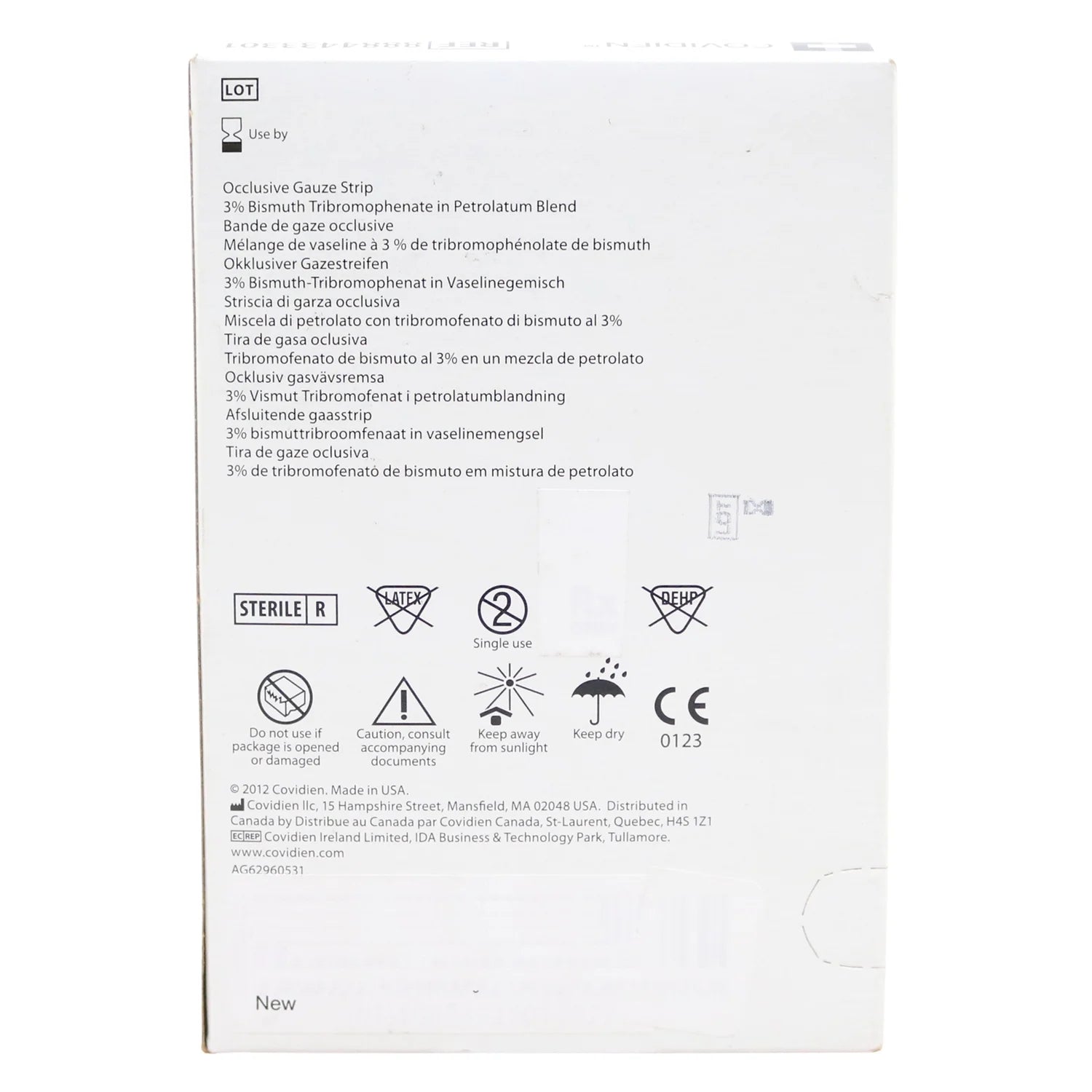 Occlusive Petrolatum Gauze 1" X 8" Strip