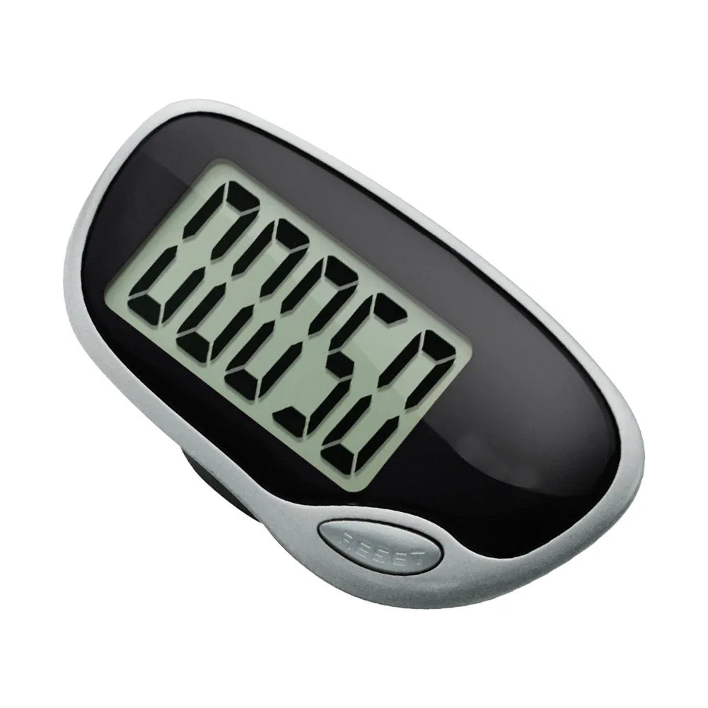 Walking Pedometer Clip On Step Counter LCD Display Accurate Step Tracker Electronic Pedometer  Outdoor Sports