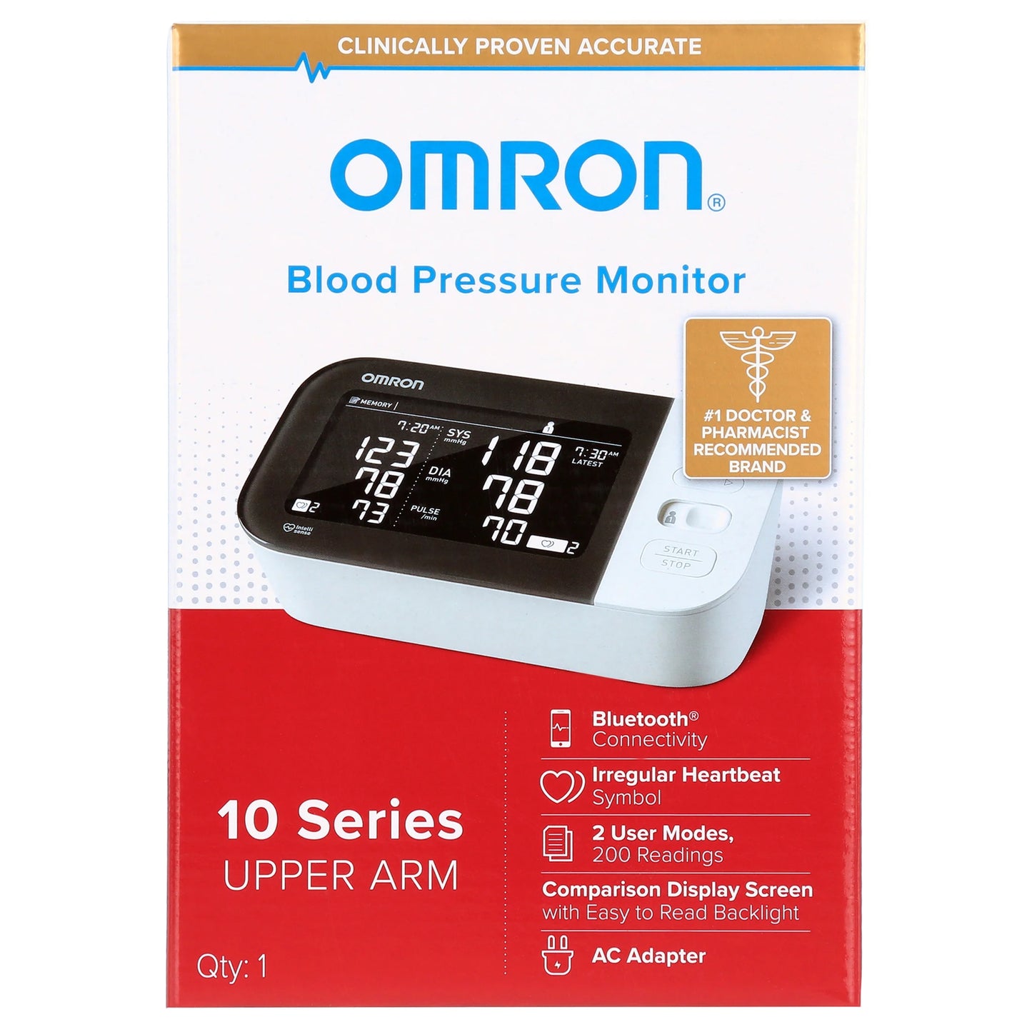 10 Series Wireless Upper Arm Blood Pressure Monitor with Arm Cuff