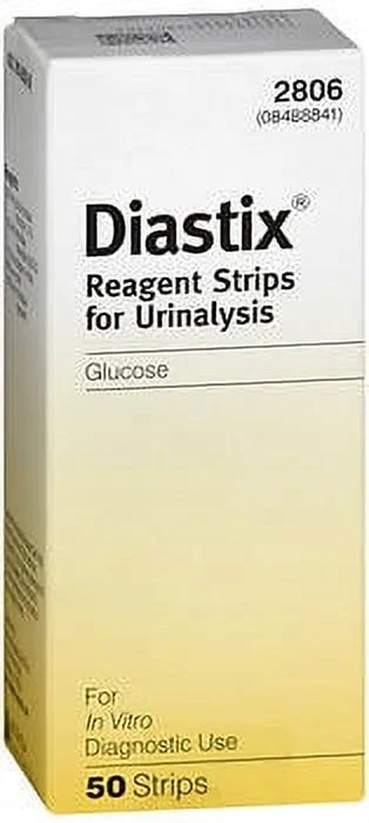 Reagent Strips for Urinalysis, Glucose - 50 Ct