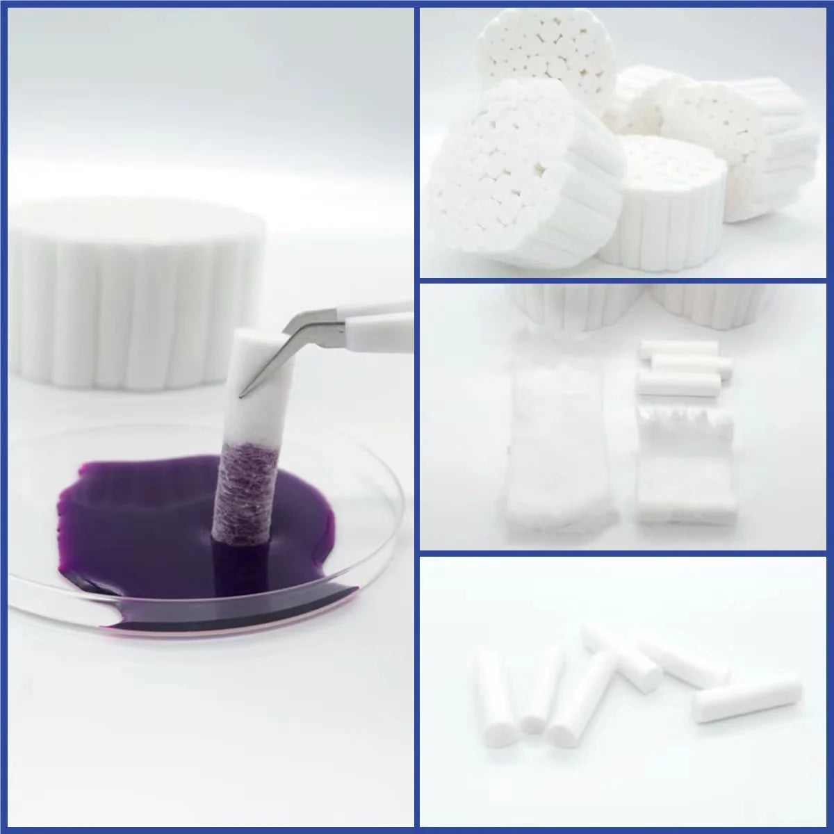 200pcs1000pcs Disposable Dental Medical Surgical Cotton Rolls Tooth Gem High-purity Cotton Roll Dentist Supplies Teeth Whitening