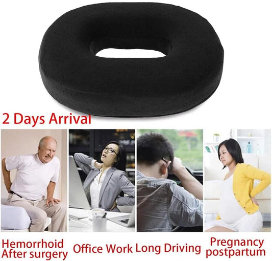 Donut Pillow for Tailbone Pain Bed Sore,Hemorrhoid Pillow Seat Cushion for Home Long Sitting Butt Pressure Relief Postpartum Post Surgery, Memory Foam Coccyx Cushions Doughnut Pillow