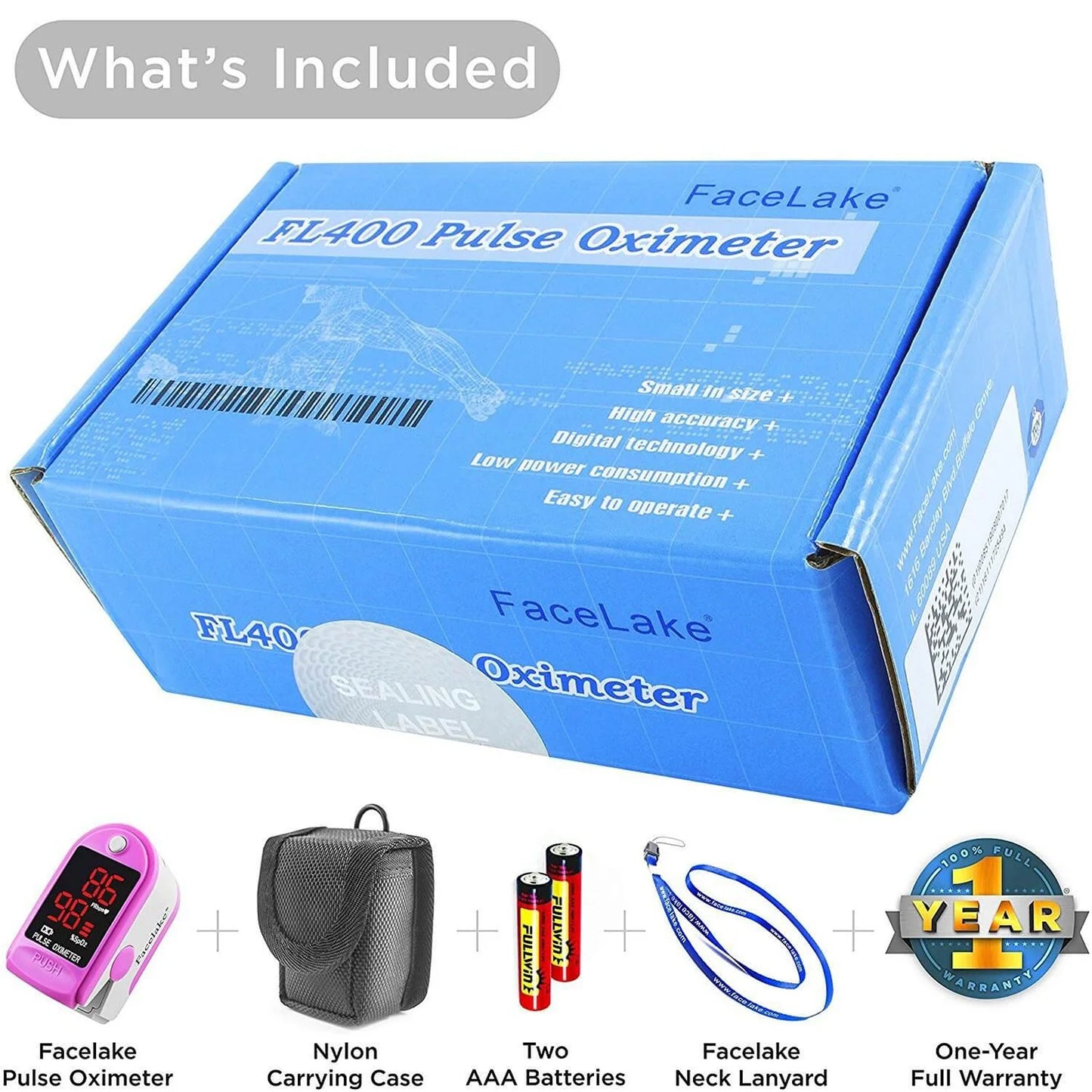FL-400 Fingertip Pulse Oximeter (Pink)