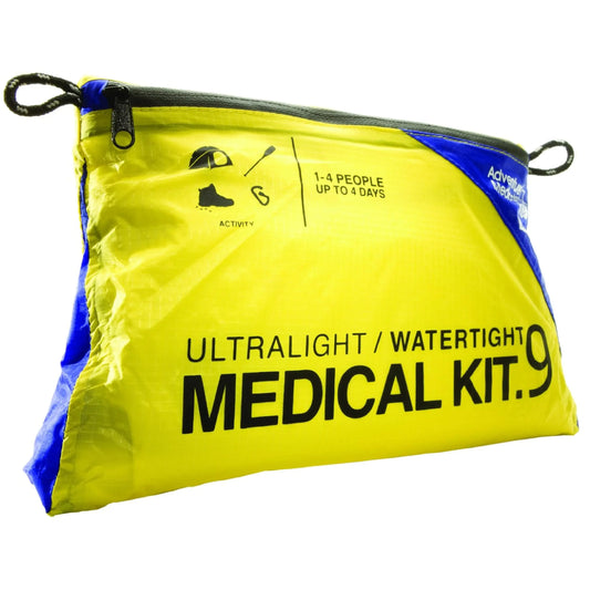 Adventure Medical Kits Ultralight & Watertight Medical Kit .9 - Waterproof Multi-Sport First Aid Kit - Lightweight Medical Kit Includes Bandages Moleskin Medication & More