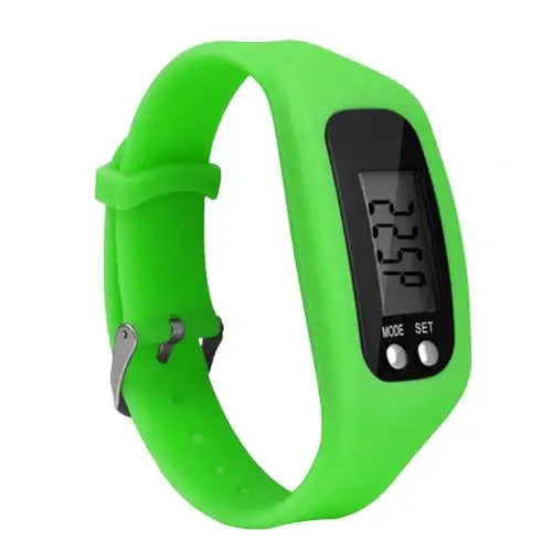 Sport Running Silicone Pedometer Calorie Step Counter Digital Watch Bracelet