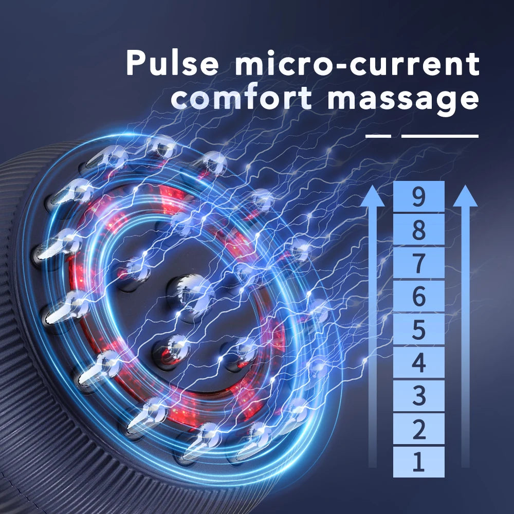 Electric Lymphatic Drainage Machine Meridian Body Massage Brush Microcurrent Anti Cellulite Guasha Physiotherapy Apparatus