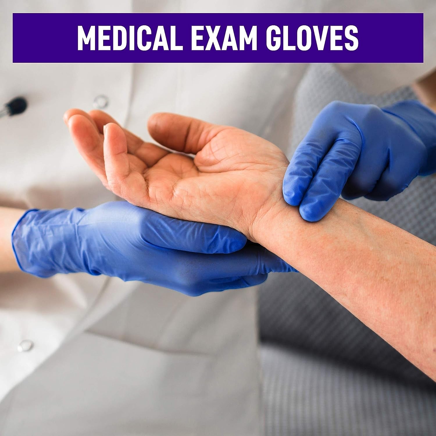Synthetic Nitrile Disposable Gloves X Large -100 Pack -Latex Free Medical Gloves