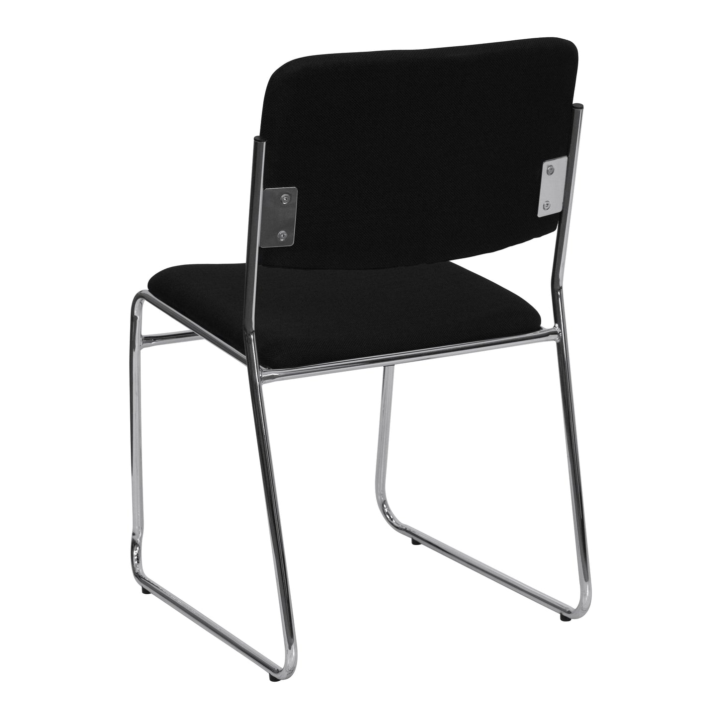 HERCULES Sled Base Stacking Chair, Black, Set of 5