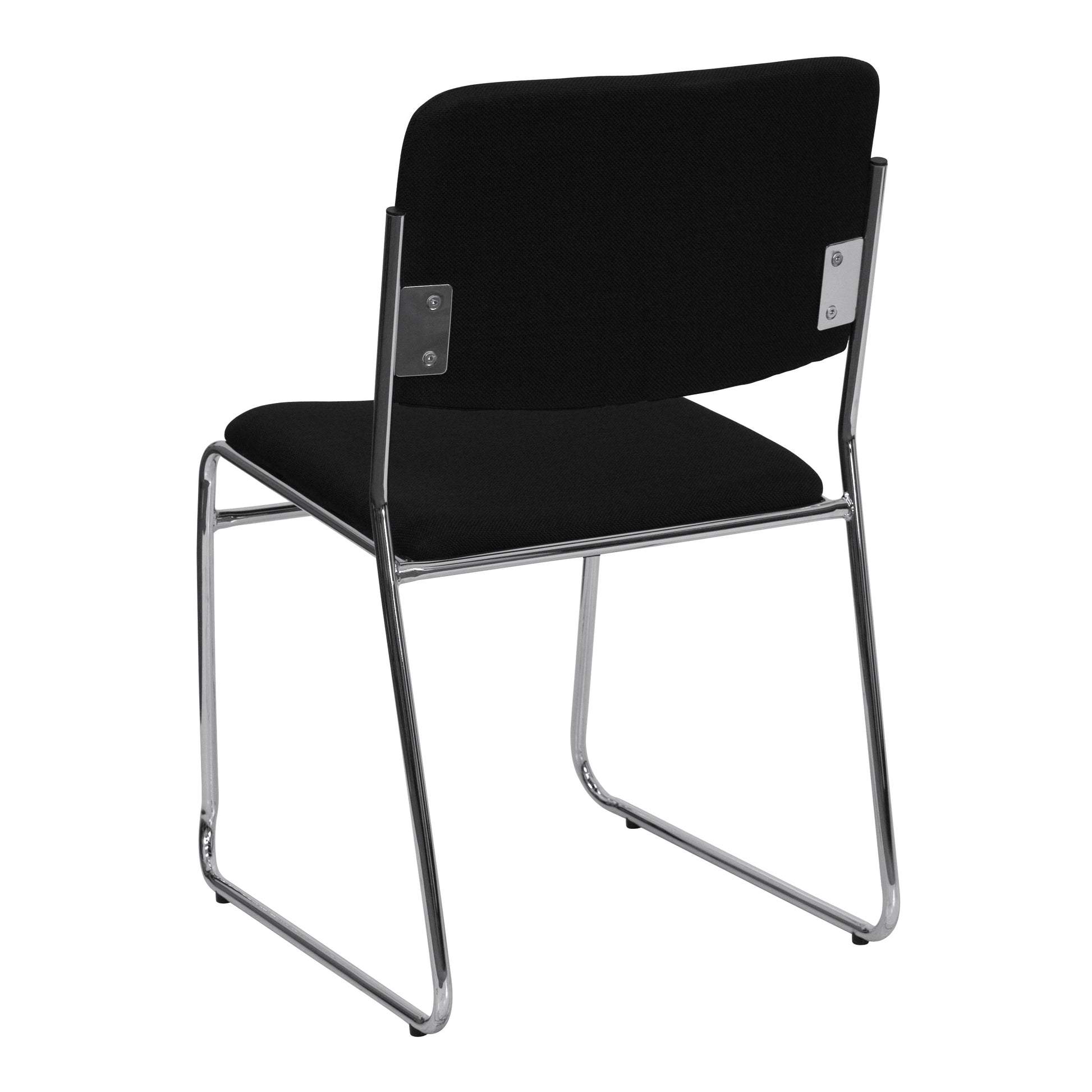 HERCULES Sled Base Stacking Chair, Black, Set of 5