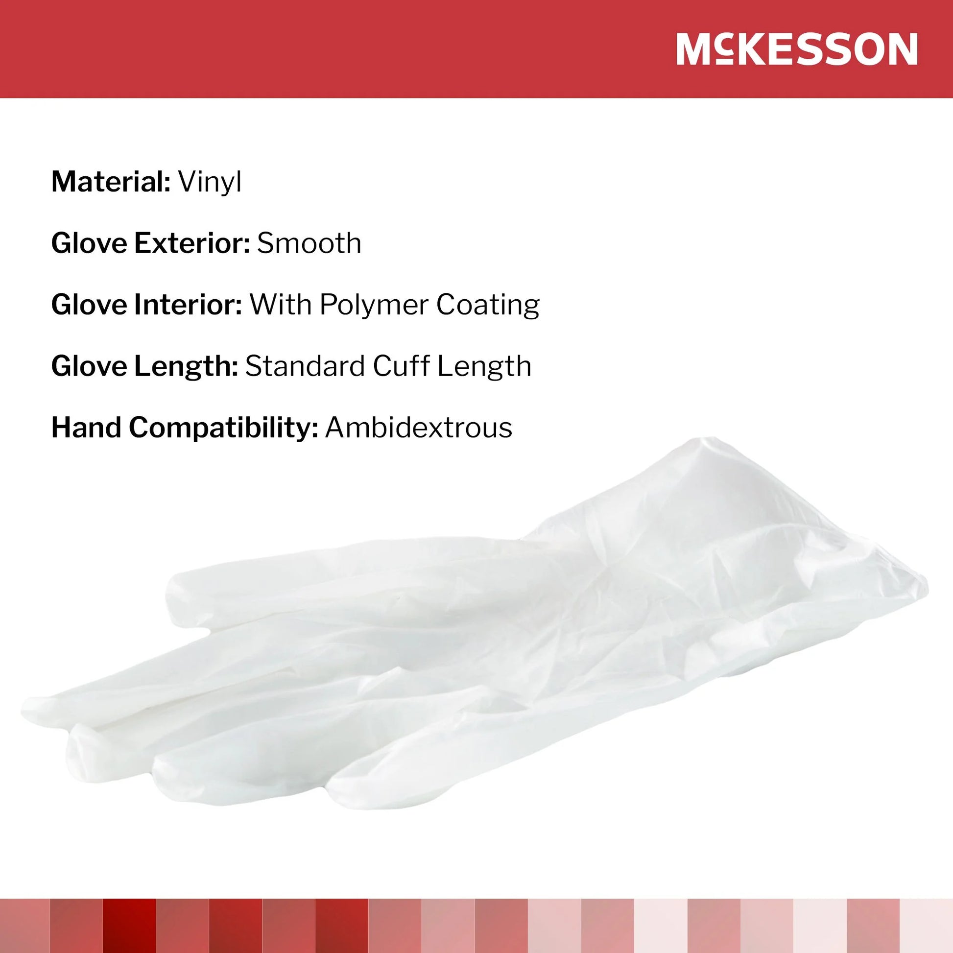Vinyl Exam Gloves, Powder-Free, Disposable Medical Glove, XS, 150 Count, 10 Boxes, 1500 Total