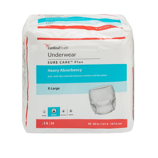 Health Incontinence Underwear, Disposable Adult Diaper - Heavy Absorbency, XL, 56 Ct