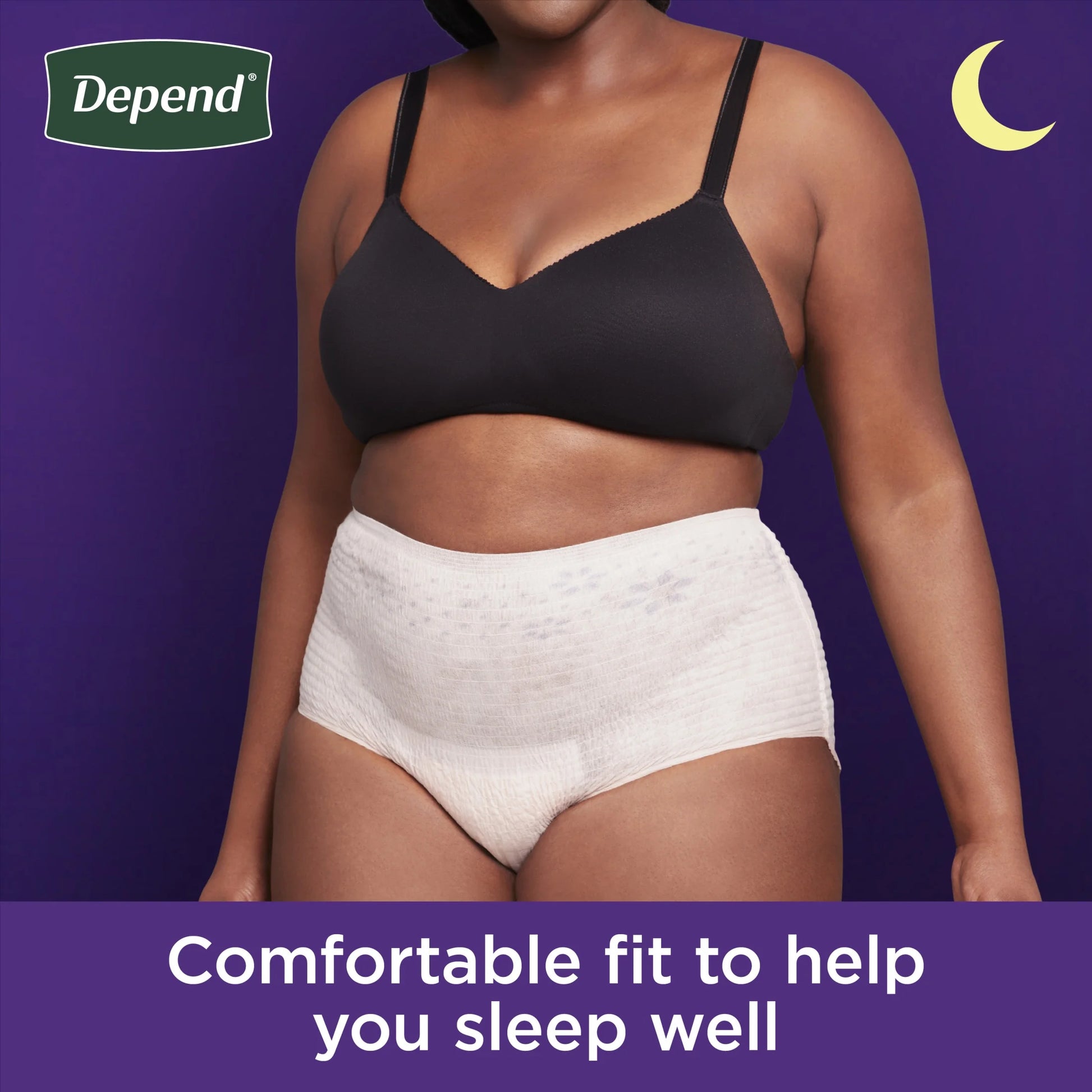 Night Defense Incontinence Underwear for Women, Adult Diapers, XXL, 40 Count
