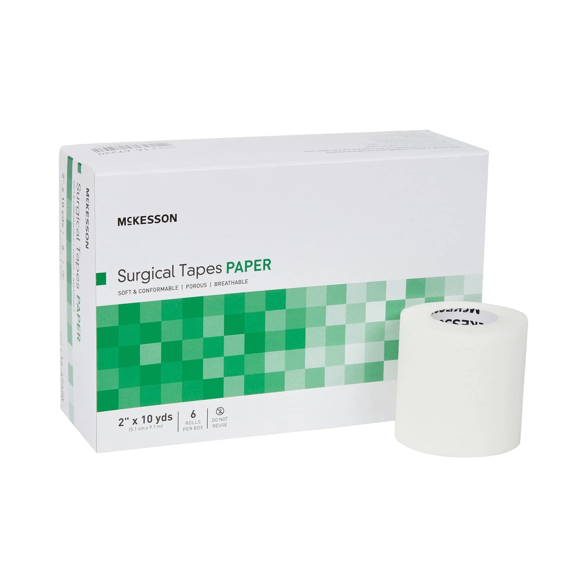 Surgical Tape, Non-Sterile Paper Medical Tape, 2 in X 10 Yd, 6 Ct