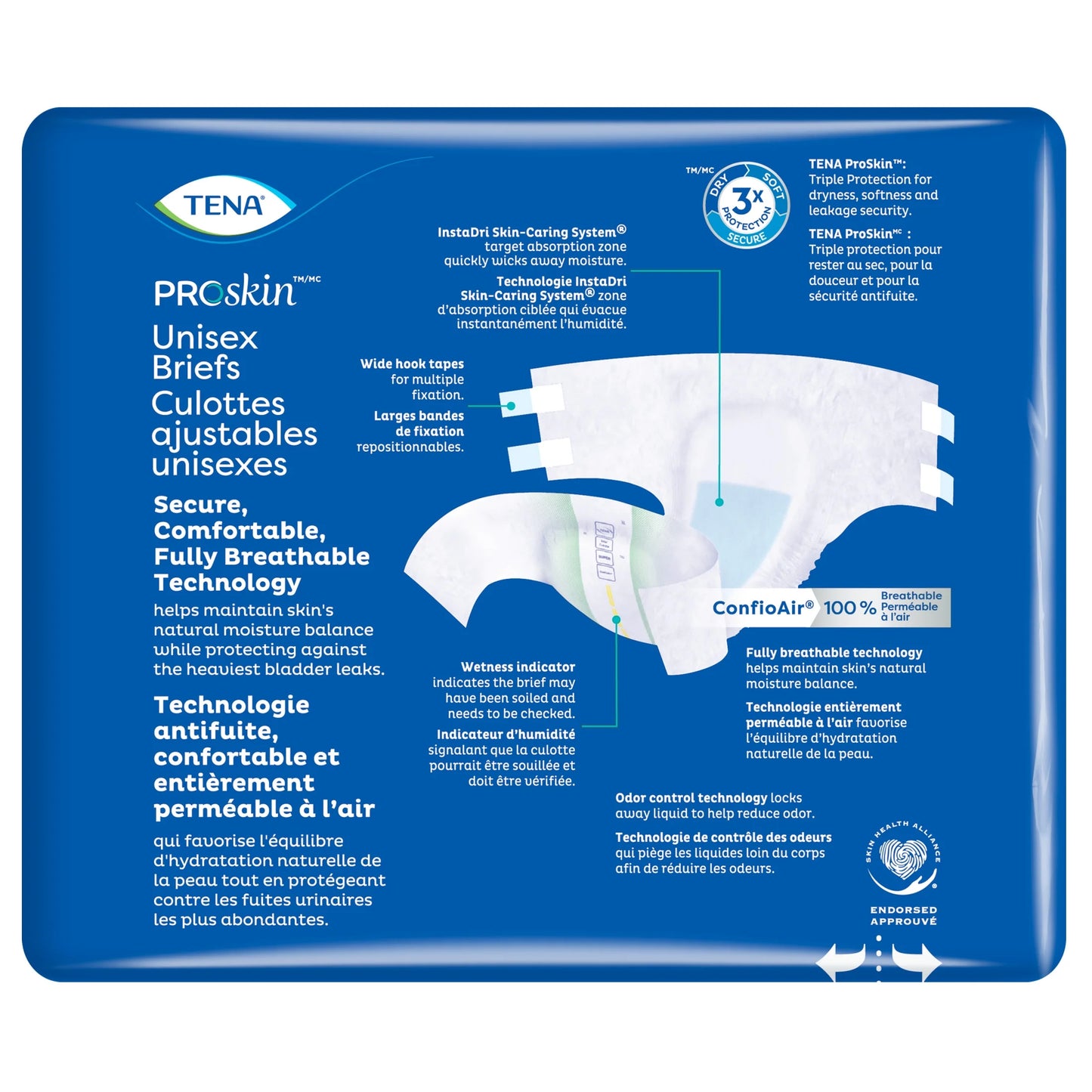 Proskin Unisex Adult Diapers, Maximum Absorbency, Medium, 56 Ct