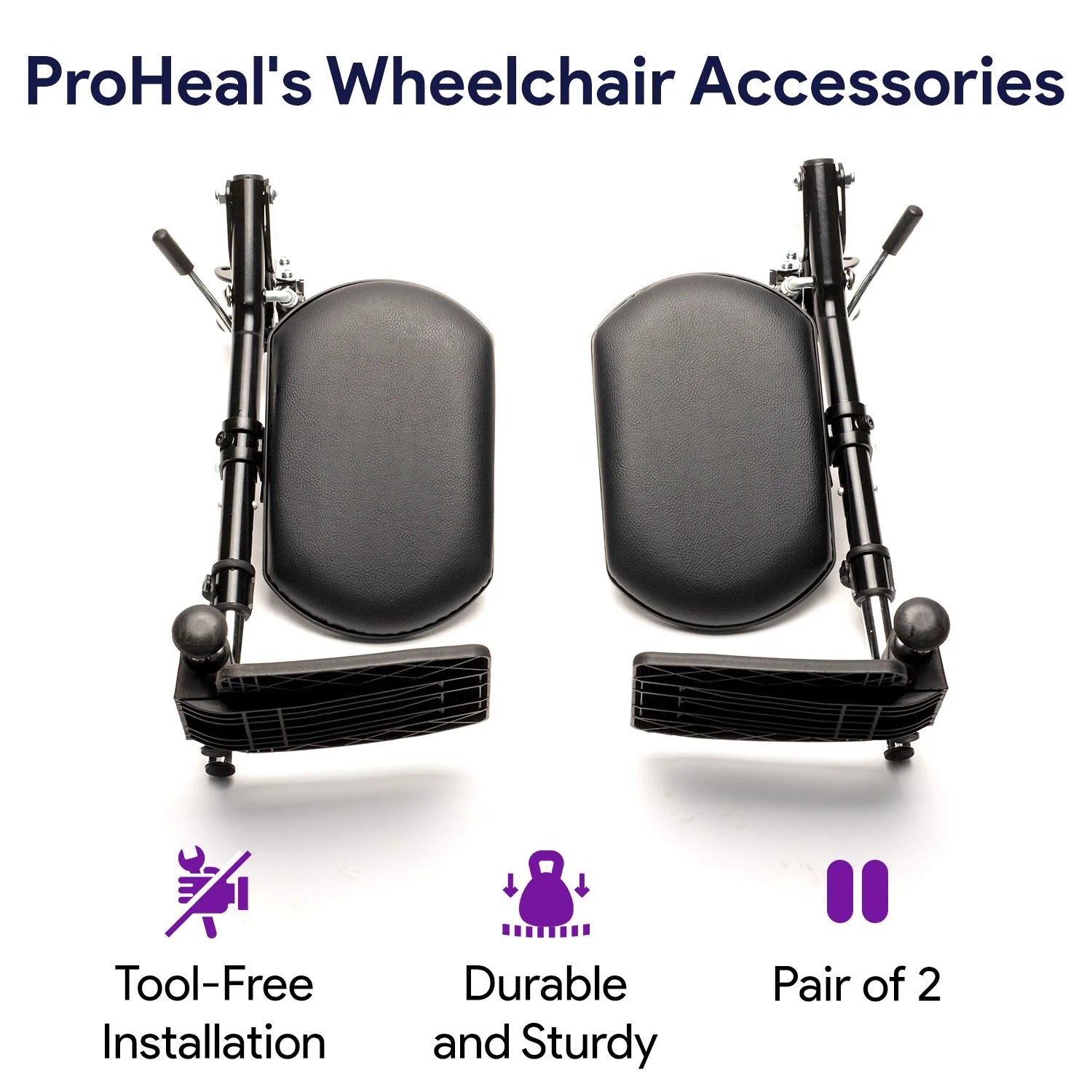 Elevating Wheelchair Leg Rest - Foot and Calf Support